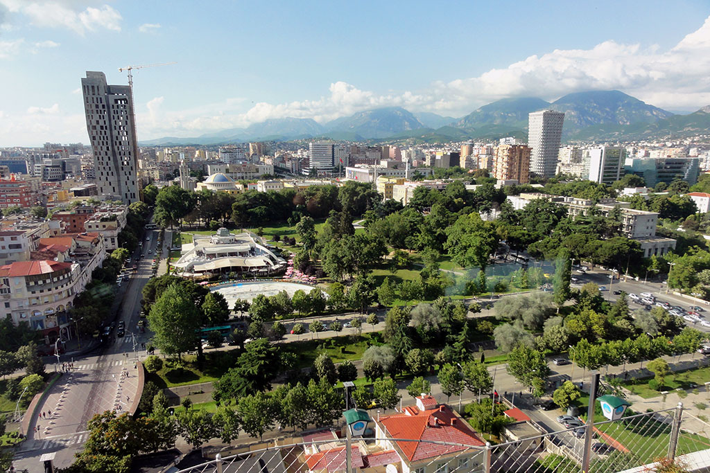 Tirana from Panoramic Bar & Restraurant