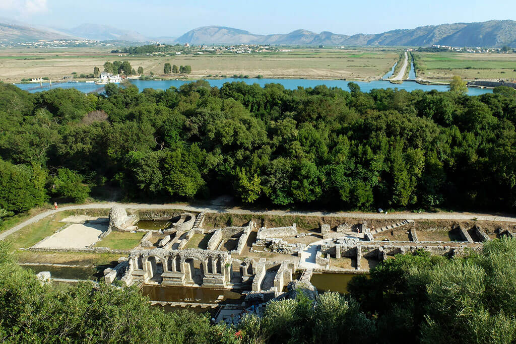 Aerial view of Butrint