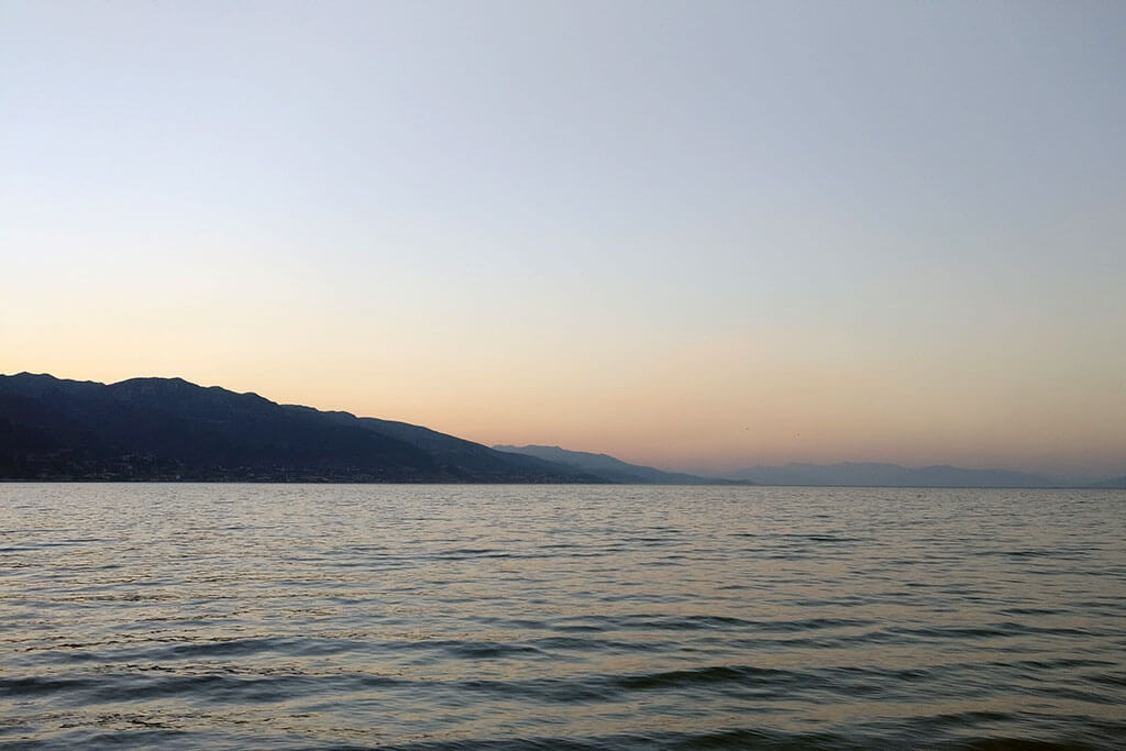 Sunset on Lake Ohrid