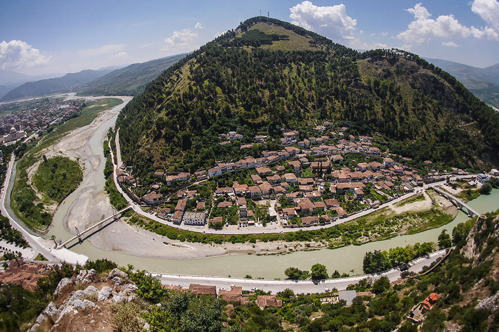 Aerial View of Berat
