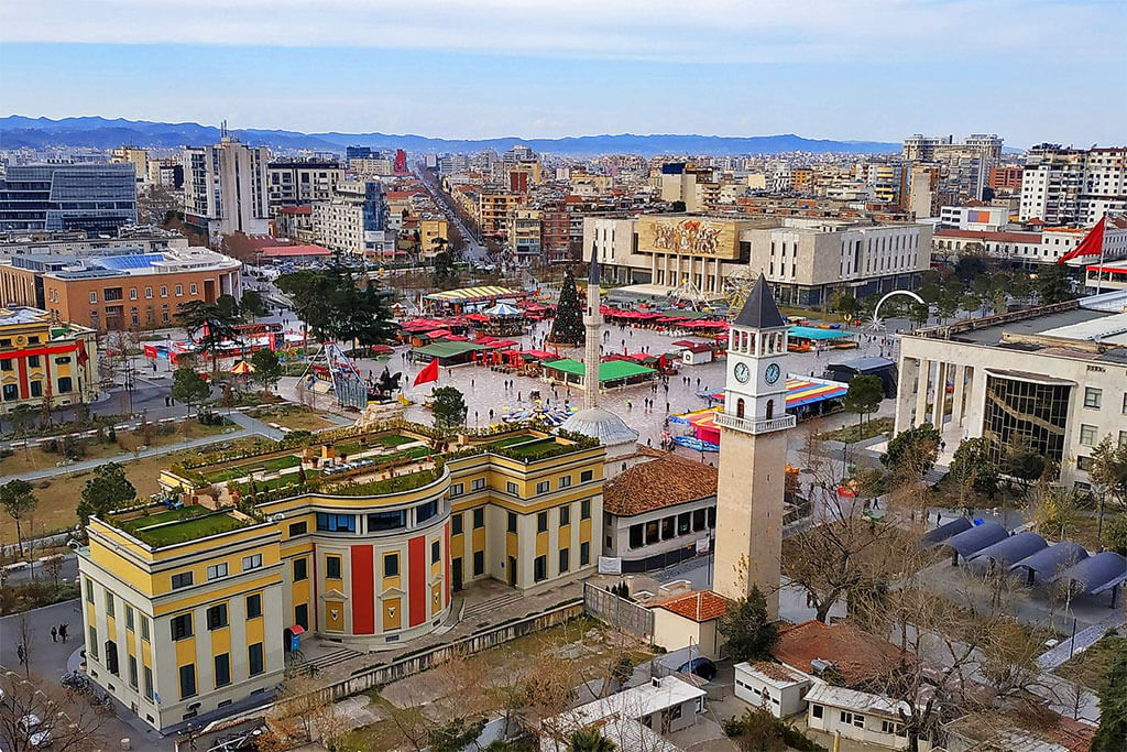 Tirana Aerial View